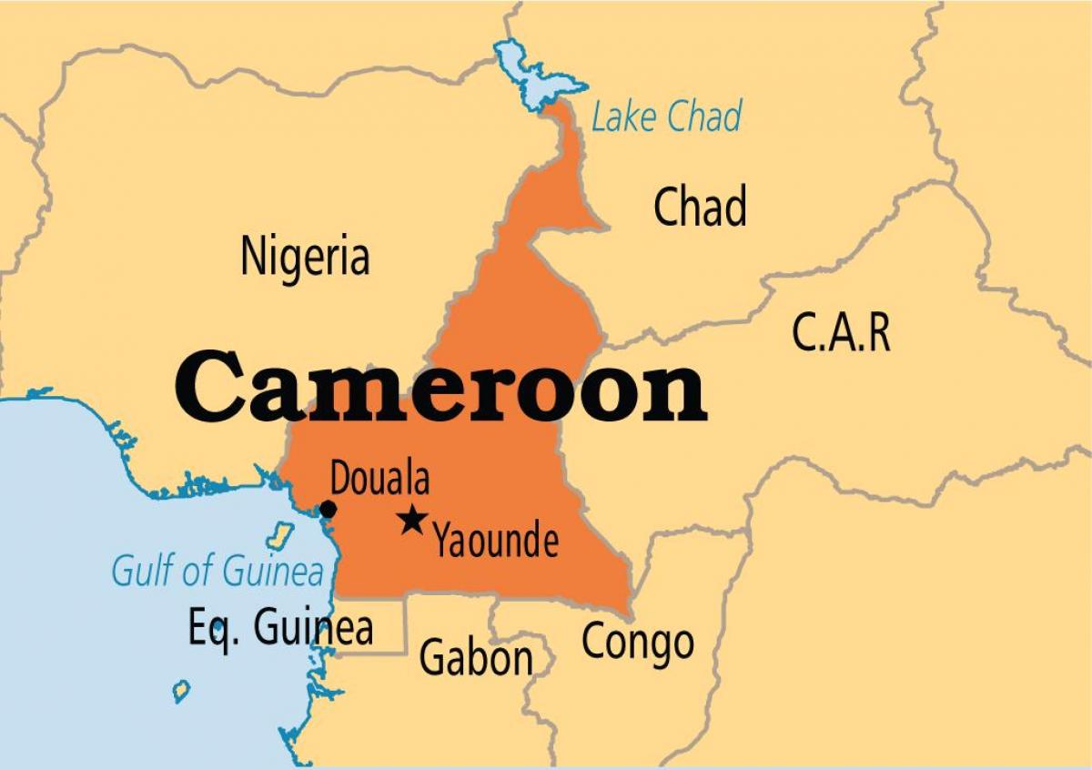 Peta yaounde Kamerun