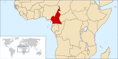 Kamerun lokasi di peta dunia