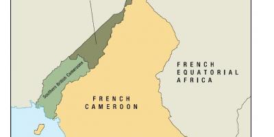 Peta uno negeri Kamerun